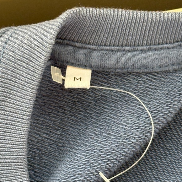 NWOT Ovadia & Sons Men's Classic Blue Crewneck Sweater Men’s Size M - Picture 4 of 7